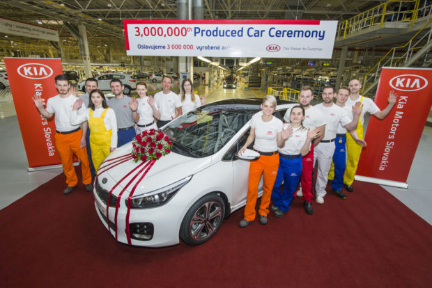 Kia vyrobila v Európe trojmiliónty automobil
