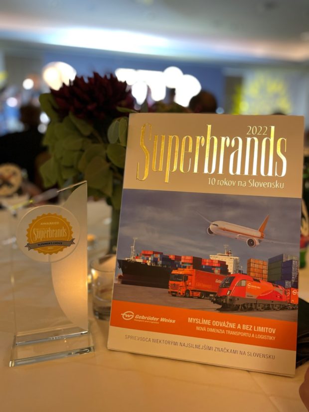 Značka Gebrüder Weiss patrí medzi Superbrands